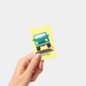 Cute 4X4 terreinwagen cartoon Badge (Handheld)