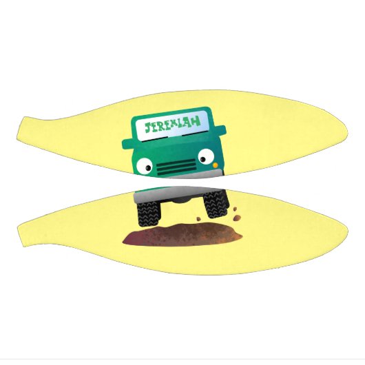 Cute 4X4 terreinwagen cartoon Basketbal (Panelen)