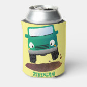 Cute 4X4 terreinwagen cartoon Blikjeskoeler (Blikje Achterkant)