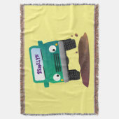 Cute 4X4 terreinwagen cartoon Deken (Voorkant Verticaal)