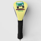 Cute 4X4 terreinwagen cartoon Golfheadcover (Voorkant)