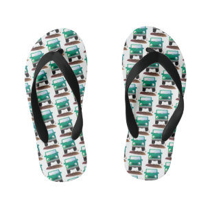 Cute 4X4 terreinwagen cartoon Kinder Teenslippers