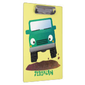 Cute 4X4 terreinwagen cartoon Klembord (Rechts)