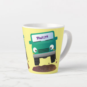Cute 4X4 terreinwagen cartoon Latte Mok