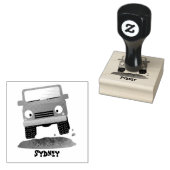 Cute 4X4 terreinwagen cartoon Rubberstempel (Gestempeld)