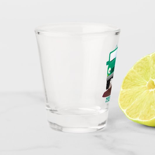 Cute 4X4 terreinwagen cartoon Shot Glas (Links)