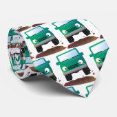 Cute 4X4 terreinwagen cartoon Stropdas (Opgerold)