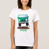 Cute 4X4 terreinwagen cartoon T-shirt (Voorkant)