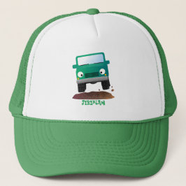Cute 4X4 terreinwagen cartoon Trucker Pet