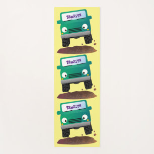 Cute 4X4 terreinwagen cartoon Yogamat