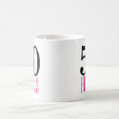 Cute 50 en Fabulous Birthday Gift Mok Pink/Black (Center)