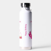 Cute 50th Birthday Hot Pink High Heels Name Gift  Waterfles (Links)