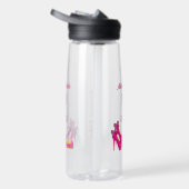 Cute 50th Birthday Hot Pink High Heels Name Gift  Waterfles (Rechts)
