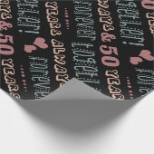 Cute 50th Wedding Jubileum Cadeaupapier (Hoek)