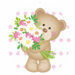 Cute 5 x 7 Teddy Bear Baby Nursery Gift Tabletje Staand Fotobeeldje<br><div class="desc">Cute 5 x 7 Teddy Bear Baby Nursery Gift Tabletop cutout</div>