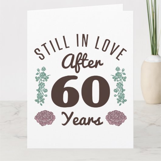 Cute 60ste verjaardag kaart (Voorkant)