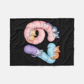 Cute 67 Cat Meme Design  Fleece Deken (Voorkant (Horizontaal))