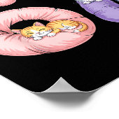 Cute 67 Cat Meme Design  Poster (Hoek)