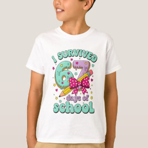 Cute 67 dagen school potlood boog klaslokaal thema t-shirt