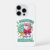 Cute 67 Days Of School Pencil Bow Classroom Theme iPhone Hoesje (Achterkant)