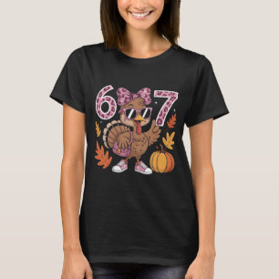 Cute 67e verjaardag kalkoen Thanksgiving T-shirt, T-shirt