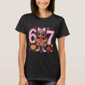 Cute 67th Birthday Turkey Thanksgiving T-Shirt, 67 T-shirt (Voorkant)