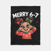 Cute 6 7 Six Seven Meme Christmas Women Men Kids  Fleece Deken (Voorkant)