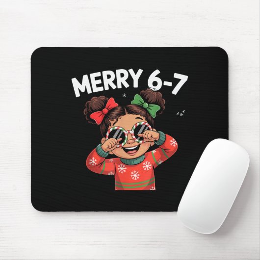 Cute 6 7 Six Seven Meme Christmas Women Men Kids  Muismat (Met muis)