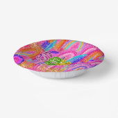 Cute 7th Birthday Rainbow Gold Glitter Papieren Kommen (Gebogen)