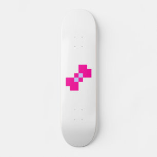 Cute 8 Bit Pixel Boog Skateboard