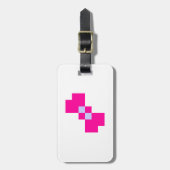 Cute 8 Bit Pixel Bow Bagagelabel (Voorkant verticaal)