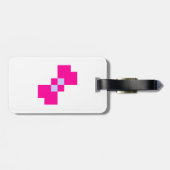 Cute 8 Bit Pixel Bow Bagagelabel (Achterkant horizontaal)