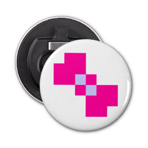 Cute 8 Bit Pixel Bow Button Flesopener