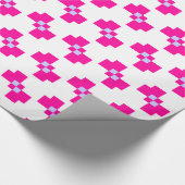 Cute 8 Bit Pixel Bow Cadeaupapier (Hoek)