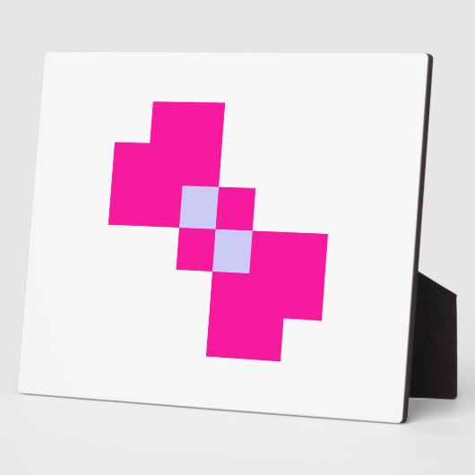 Cute 8 Bit Pixel Bow Fotoplaat (Zijkant)