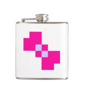 Cute 8 Bit Pixel Bow Heupfles (Voorkant)