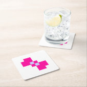 Cute 8 Bit Pixel Bow Kartonnen Onderzetters (Insitu)