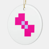 Cute 8 Bit Pixel Bow Keramisch Ornament (Links)