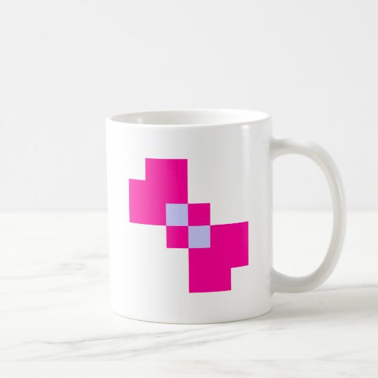 Cute 8 Bit Pixel Bow Koffiemok (Rechts)