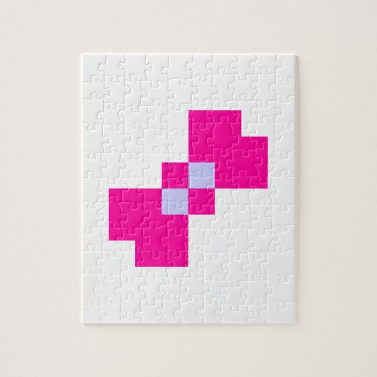 Cute 8 Bit Pixel Bow Legpuzzel (Verticaal)