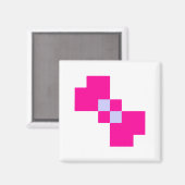 Cute 8 Bit Pixel Bow Magneet (Voorkant / Achterkant)
