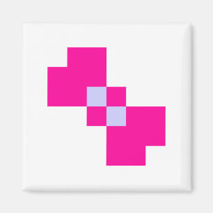 Cute 8 Bit Pixel Bow Magneet