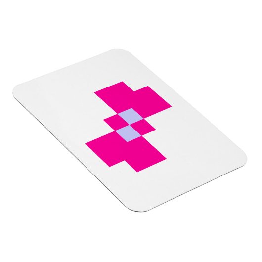 Cute 8 Bit Pixel Bow Magneet (Rechterzijde)