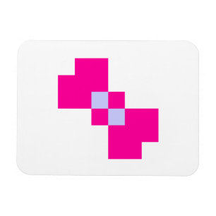 Cute 8 Bit Pixel Bow Magneet