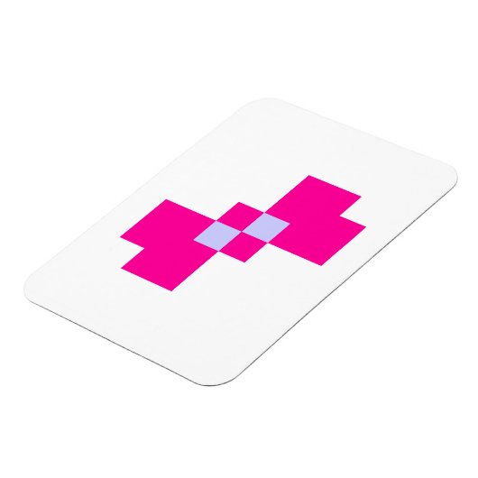 Cute 8 Bit Pixel Bow Magneet (Linkerzijde)