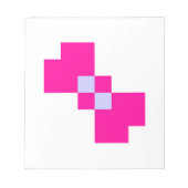 Cute 8 Bit Pixel Bow Notitieblok (Voorkant)