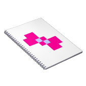 Cute 8 Bit Pixel Bow Notitieboek (Rechterzijde)