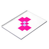 Cute 8 Bit Pixel Bow Notitieboek (Linkerzijde)