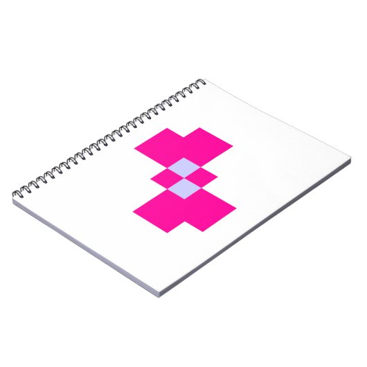 Cute 8 Bit Pixel Bow Notitieboek (Linkerzijde)