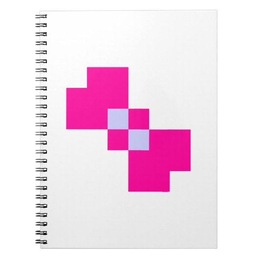 Cute 8 Bit Pixel Bow Notitieboek (Voorkant)